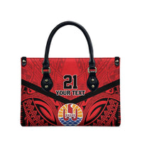 Tahiti Football Custom Leather Bag Toa Aito Go Champions LT9 - Polynesian Pride