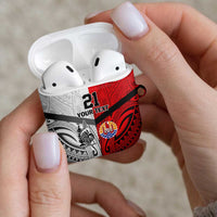 New Caledonia-Tahiti Football Custom AirPods Case Together Go Champions - Polynesian Pride