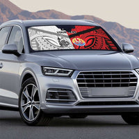 New Caledonia-Tahiti Football Custom Auto Sun Shade Together Go Champions - Polynesian Pride