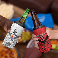 New Caledonia-Tahiti Football Custom 4 in 1 Can Cooler Tumbler Together Go Champions