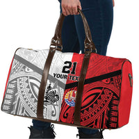 New Caledonia-Tahiti Football Custom Travel Bag Together Go Champions - Polynesian Pride