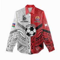 New Caledonia-Tahiti Football Custom Women Casual Shirt Together Go Champions