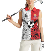 New Caledonia-Tahiti Football Custom Women Sleeveless Polo Shirt Together Go Champions