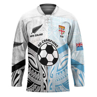 New Zealand-Fiji Football Custom Hockey Jersey Together Go Champions - Polynesian Pride