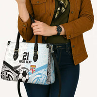 New Zealand-Fiji Football Custom Leather Bag Together Go Champions LT9 - Polynesian Pride