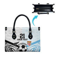 New Zealand-Fiji Football Custom Leather Bag Together Go Champions LT9 - Polynesian Pride