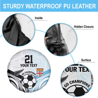 New Zealand-Fiji Football Custom Spare Tire Cover Together Go Champions