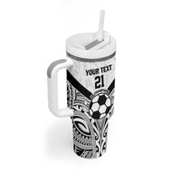 New Zealand-Fiji Football Custom Tumbler With Handle Together Go Champions