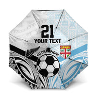 New Zealand-Fiji Football Custom Umbrella Together Go Champions LT9 One Size Folded 11.42 inch Opened Diameter 37.4 inch Art - Polynesian Pride