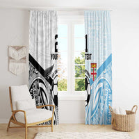 New Zealand-Fiji Football Custom Window Curtain Together Go Champions