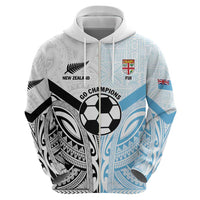 New Zealand-Fiji Football Custom Zip Hoodie Together Go Champions