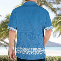 New Zealand Nurses Week Hawaiian Shirt Maori Kowhaiwhai Blue Tribal