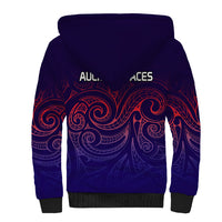 New Zealand Auckland Cricket Sherpa Hoodie Maori Traditional Ethnic Style LT9 - Polynesian Pride