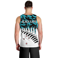 New Zealand Cricket Men Tank Top Black Cap Sporty Style No2 LT9 - Polynesian Pride