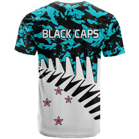 New Zealand Cricket T Shirt Black Cap Sporty Style No2 LT9 - Polynesian Pride