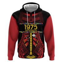 Independen Stet bilong Papua Niugini 1975 Zip Hoodie Red Tribal Papua New Guinea Province Flag LT9 Pullover Hoodie Red - Polynesian Pride