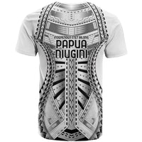 Independen Stet bilong Papua Niugini 1975 T Shirt White Tribal Papua New Guinea Province Flag LT9 - Polynesian Pride