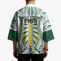 Cook Islands 1965 National Pride Kimono White Tribal Pattern LT9 - Polynesian Pride