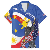 Personalized Filipino-American Family Matching Puletasi and Hawaiian Shirt Philippines Coat Of Arms with Bald Eagle