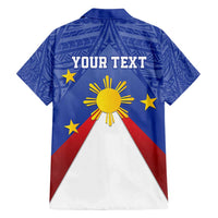 Personalized Pilipinas Eight-Rayed Sun Family Matching Summer Maxi Dress and Hawaiian Shirt Philippines Map With Polynesian Style