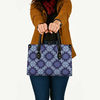 Palaka Hawaiian Quilt Seamless Pattern Leather Bag LT9 - Polynesian Pride