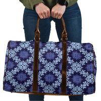 Palaka Hawaiian Quilt Seamless Pattern Travel Bag LT9 Blue - Polynesian Pride