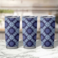 Palaka Hawaiian Quilt Seamless Pattern Tumbler Cup LT9 - Polynesian Pride
