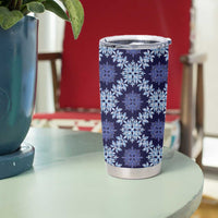 Palaka Hawaiian Quilt Seamless Pattern Tumbler Cup LT9 - Polynesian Pride