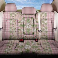 Squares Maile Leaf Back Car Seat Cover Pink Palaka Hawaiian Quilt Pattern - Polynesian Pride