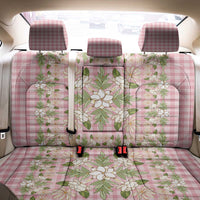 Squares Maile Leaf Back Car Seat Cover Pink Palaka Hawaiian Quilt Pattern - Polynesian Pride
