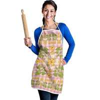 Squares Puakenikeni and Kalo Apron Pink Palaka Hawaiian Quilt Pattern LT9 - Polynesian Pride