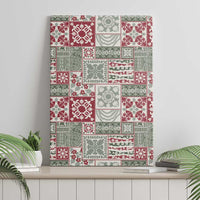 Mele Kalikimaka Hawaii Christmas Canvas Wall Art Aloha Spirit with Hawaiian Quilt Pattern - Polynesian Pride