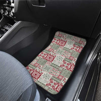 Mele Kalikimaka Hawaii Christmas Car Mats Aloha Spirit with Hawaiian Quilt Pattern - Polynesian Pride