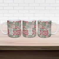 Mele Kalikimaka Hawaii Christmas Ceramic Mug Aloha Spirit with Hawaiian Quilt Pattern LT9 - Polynesian Pride