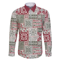 Mele Kalikimaka Hawaii Christmas Family Matching Long Sleeve Bodycon Dress and Hawaiian Shirt Aloha Spirit with Hawaiian Quilt Pattern - Polynesian Pride