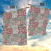 Mele Kalikimaka Hawaii Christmas Garden Flag Aloha Spirit with Hawaiian Quilt Pattern - Polynesian Pride