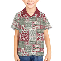 Mele Kalikimaka Hawaii Christmas Hawaiian Shirt Aloha Spirit with Hawaiian Quilt Pattern - Polynesian Pride