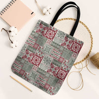 Mele Kalikimaka Hawaii Christmas Tote Bag Aloha Spirit with Hawaiian Quilt Pattern - Polynesian Pride