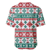 Mele Kalikimaka Hawaii Christmas Baseball Jersey Hawaiian Quilt Pattern Style - Polynesian Pride