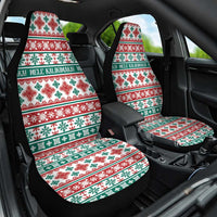 Mele Kalikimaka Hawaii Christmas Car Seat Cover Hawaiian Quilt Pattern Style - Polynesian Pride