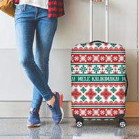 Mele Kalikimaka Hawaii Christmas Luggage Cover Hawaiian Quilt Pattern Style - Polynesian Pride