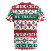 Mele Kalikimaka Hawaii Christmas Rugby Jersey Hawaiian Quilt Pattern Style LT9 - Polynesian Pride