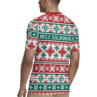 Mele Kalikimaka Hawaii Christmas Rugby Jersey Hawaiian Quilt Pattern Style LT9 - Polynesian Pride