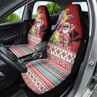 Santa Surf Mele Kalikimaka Personalized Car Seat Cover Aloha Tropical Christmas Vibes - Polynesian Pride