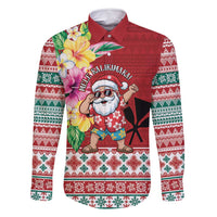 Santa Surf Mele Kalikimaka Personalized Family Matching Tank Maxi Dress and Hawaiian Shirt Aloha Tropical Christmas Vibes - Polynesian Pride