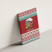 Shaka Sign Skull Mele Kalikimaka Personalized Canvas Wall Art Hawaiian Quilt Pattern - Polynesian Pride