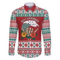 Shaka Sign Skull Mele Kalikimaka Personalized Family Matching Mermaid Dress and Hawaiian Shirt Hawaiian Quilt Pattern - Polynesian Pride