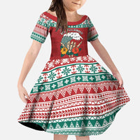 Shaka Sign Skull Mele Kalikimaka Personalized Family Matching Off Shoulder Maxi Dress and Hawaiian Shirt Hawaiian Quilt Pattern - Polynesian Pride