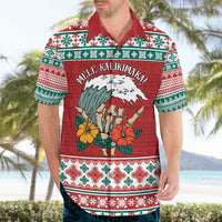 Shaka Sign Skull Mele Kalikimaka Personalized Hawaiian Shirt Hawaiian Quilt Pattern - Polynesian Pride