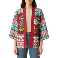 Shaka Sign Skull Mele Kalikimaka Personalized Kimono Hawaiian Quilt Pattern - Polynesian Pride